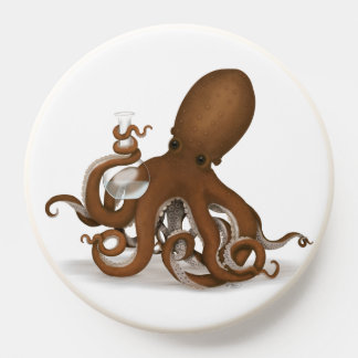 Octopus Holding Chemistry Flask White PopSocket