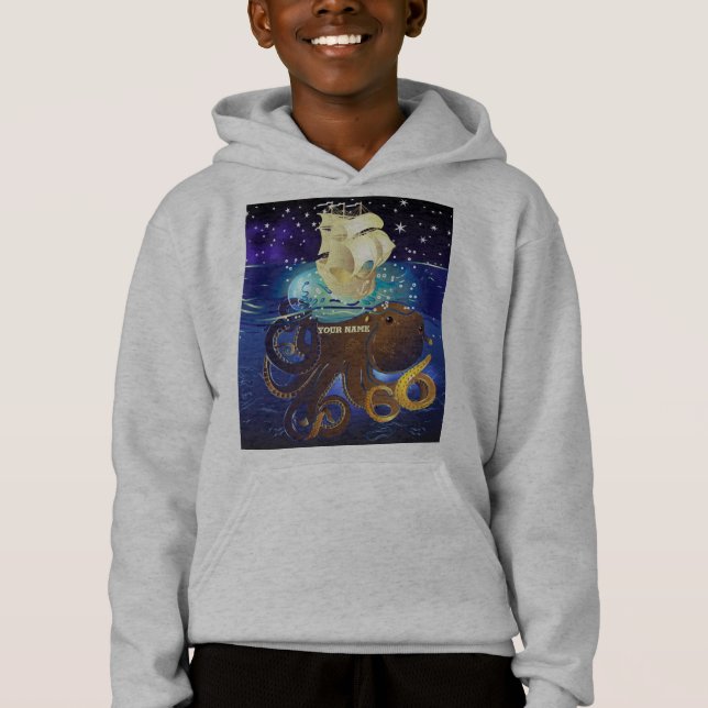 Octopus Huge and Caravella Hoodie (Front)