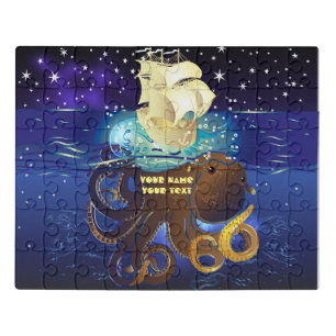 Octopus Huge and Caravella Jigsaw Puzzle