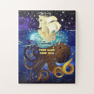 Octopus Huge and Caravella Jigsaw Puzzle