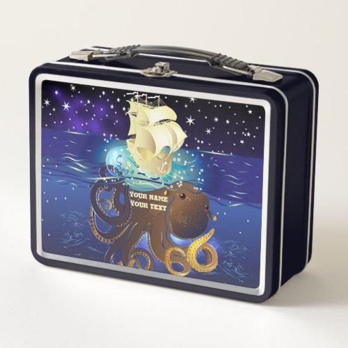 Octopus Huge and Caravella Metal Lunch Box