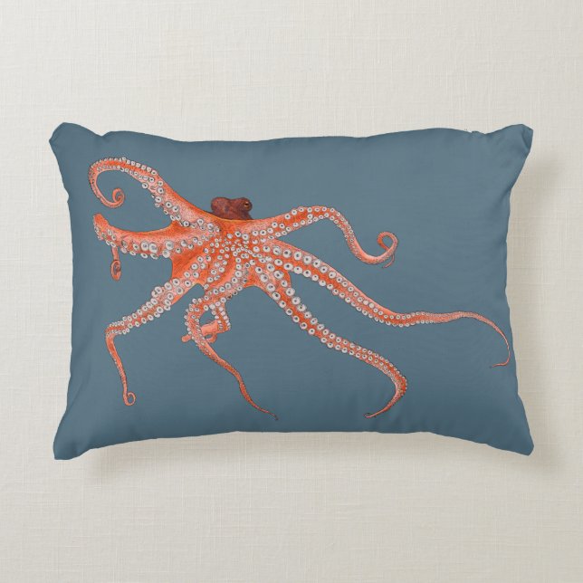 Octopus Hugs Accent Pillow (Front)