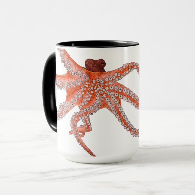 Octopus Hugs Mug (Front Left)