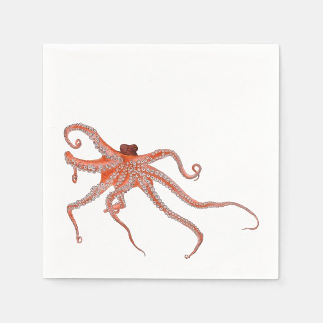 Octopus Hugs Napkins (Front)
