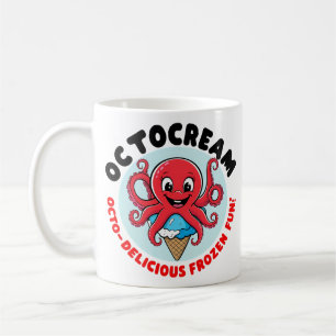 Octopus ice cream coffee mug