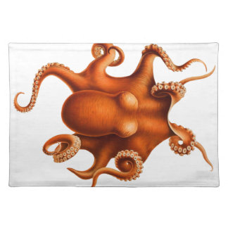 Octopus Illustration Cloth Placemat