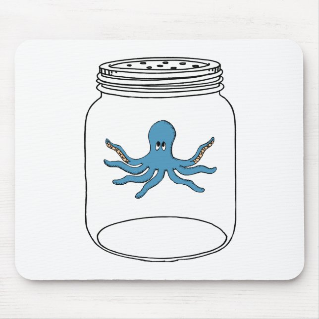 Octopus in a Jar Mouse Pad (Front)
