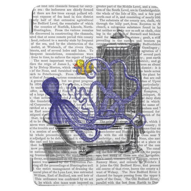 Octopus in Bath 2 iPad Air Cover (Front)