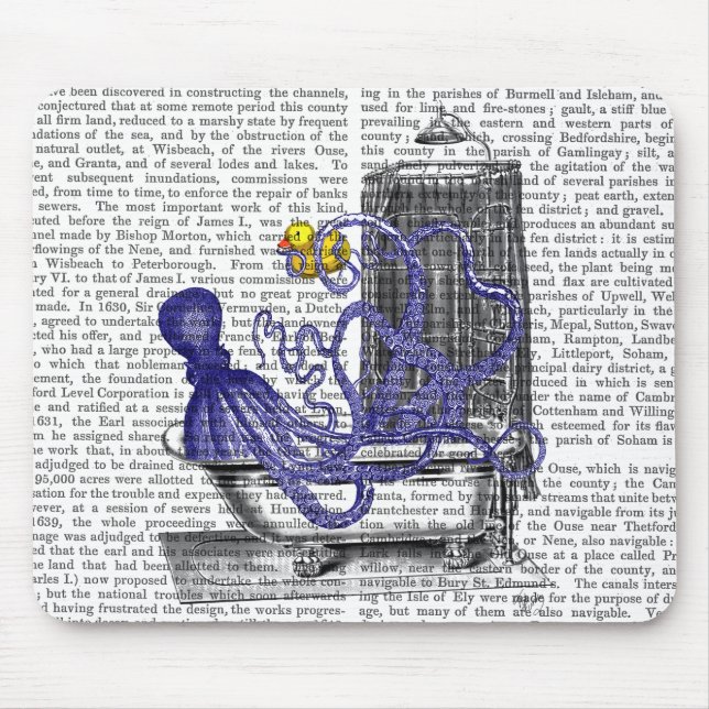 Octopus in Bath 2 Mouse Pad (Front)