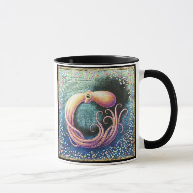 Octopus in Ocean Mug, Obfuscation Mug (Right)