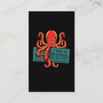 Octopus Japanese Analog Synth Keyboard Synthesizer Business Card by Designer_Store_Ger at Zazzle