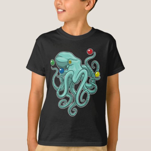 Octopus Juggler Juggle T_Shirt