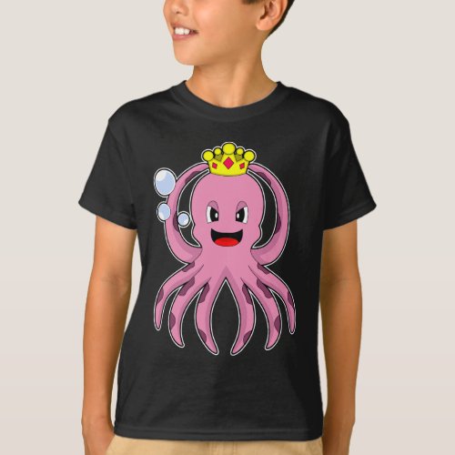 Octopus King Crown T_Shirt