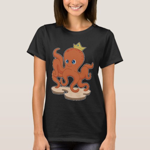 Octopus King Crown T_Shirt