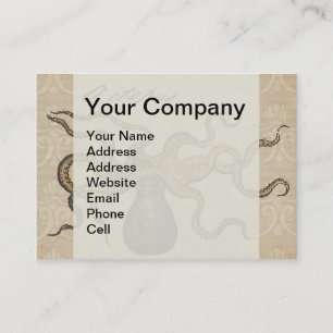 Octopus Kraken Antique Coastal Marine Wildlife Business Card
