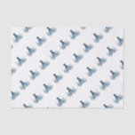 Octopus kraken nautical coastal beach ocean blue tissue paper