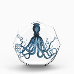 Octopus kraken nautical coastal ocean beach sea acrylic award<br><div class="desc">A modern nautical octopus blue pattern. A range of modern design to decor your home, nursery or office. A stylish accent piece for a coastal cottage or beach themed room. Great for yourself or as a gift! Trendy, glamour, bold. See my store for more items with this image. If you...</div>