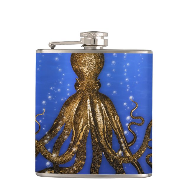 Octopus' Lair - Colorful Flask (Front)