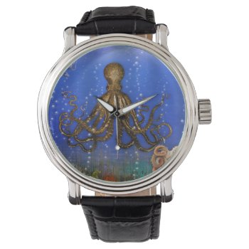 Octopus' Lair - Colorful Watch by BonniePhantasm at Zazzle