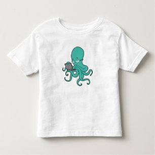 Octopus Laptop Toddler T-shirt