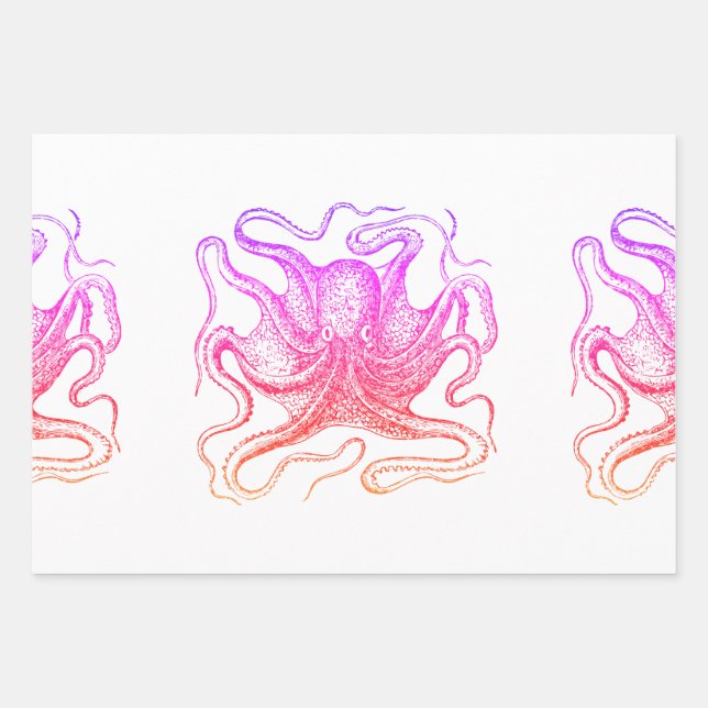 octopus legs  wrapping paper sheets (Front)