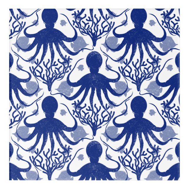 Octopus (light background) acrylic print (Front)