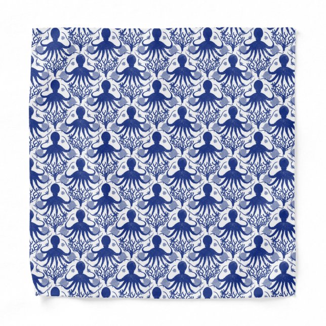 Octopus (light background) bandana (Front)