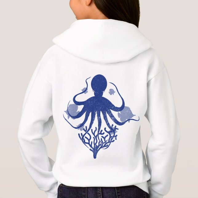 Octopus (light background) hoodie (Back)