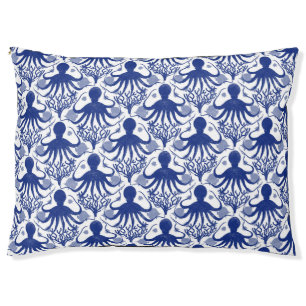 Octopus (light background) pet bed