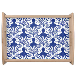 Octopus (light background) serving tray