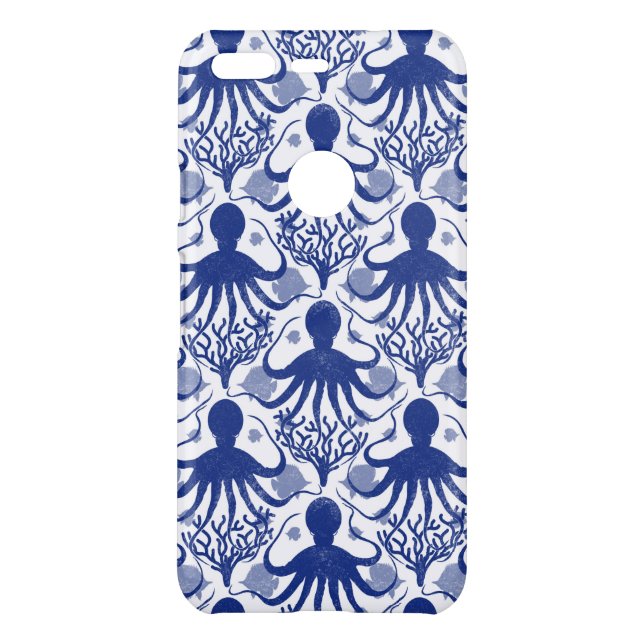 Octopus (light background) uncommon google pixel case (Back)