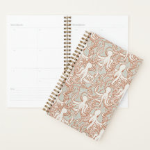 Octopus Line Art | Modern Planner (Orange & Gray)
