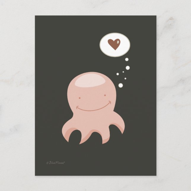 Octopus Love postcard (Front)