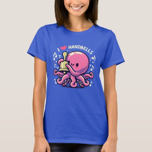 Octopus Loves Handbells T_Shirt