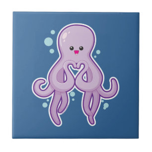 Octopus Loves You Tile