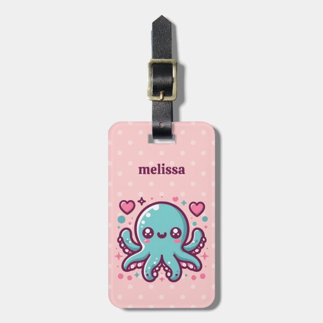 Octopus Luggage Tags (Front Vertical)