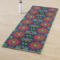 Cute Purple Pink Blue Paw Prints Custom Yoga Mat, Zazzle