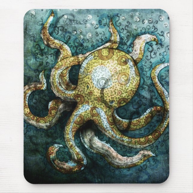 Octopus Mouse Pad (Front)