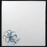octopus napkin<br><div class="desc">cyanotype octopus</div>