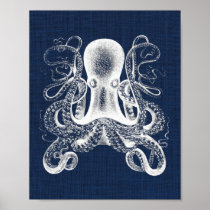 Octopus Nautical Print