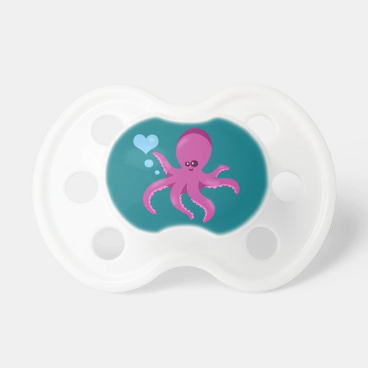 Octopus nautical unisex pacifiers (Front)