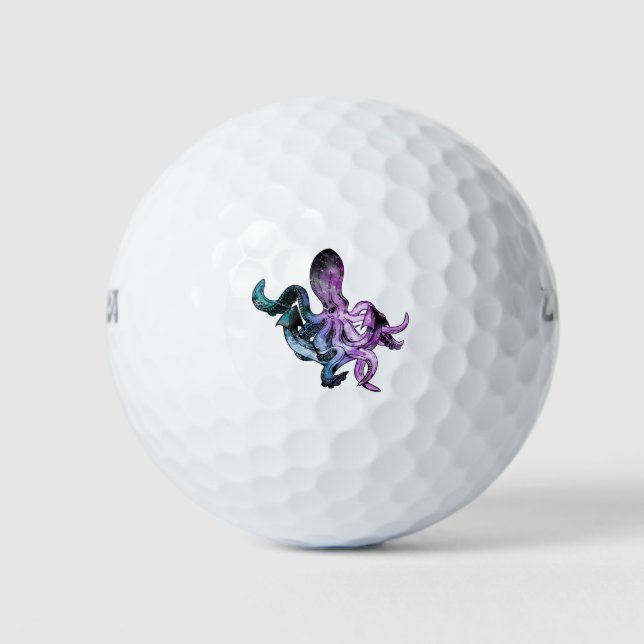 Octopus neon golf balls (Front)