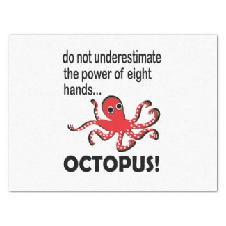 Octopus Ocean Sea Funny Octopus Tissue Paper