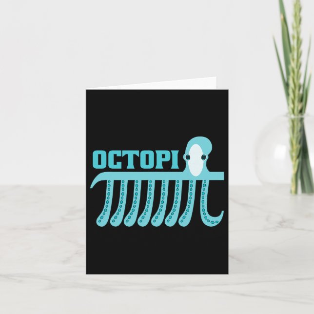 Octopus Octopi Math  Card (Front)