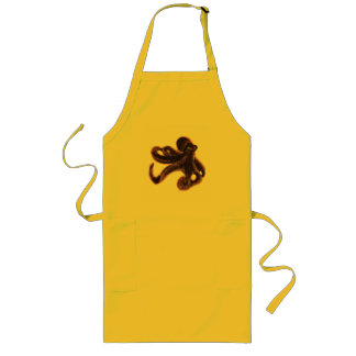 Octopus on Bear Long Apron