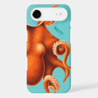 Octopus on blue Marine Biology Major Scuba  iPhone 17 Air Case