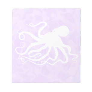 Octopus on Purple - 5.5" x 6" Notepad