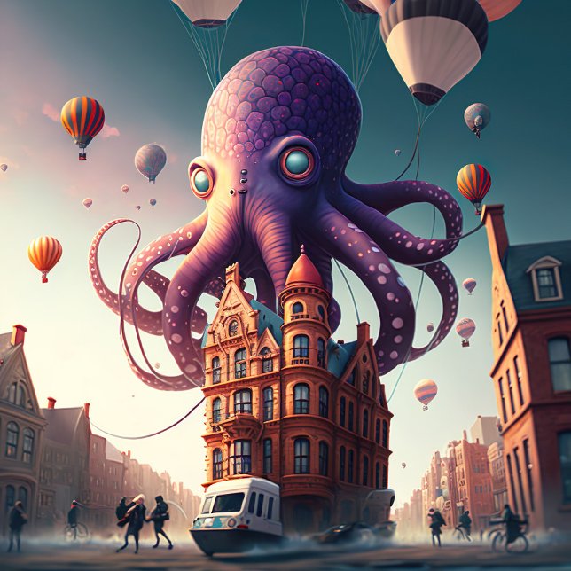 Octopus Overtaking Town Puzzle (Creator Uploaded)
