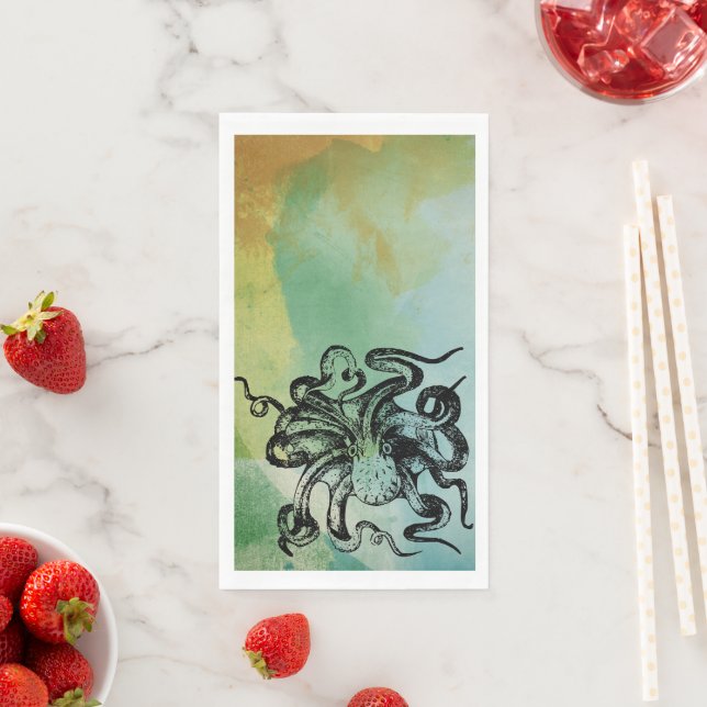 Octopus Paper Guest Towels (Insitu)