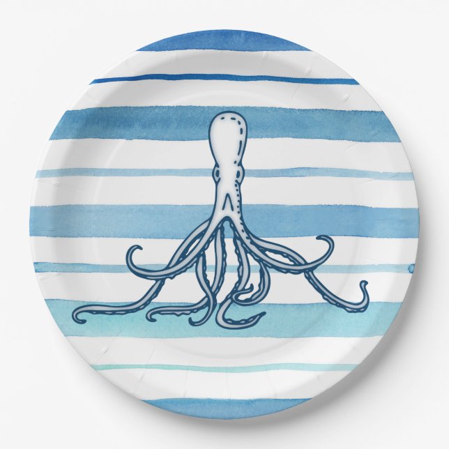 Octopus Paper Plates (Front)